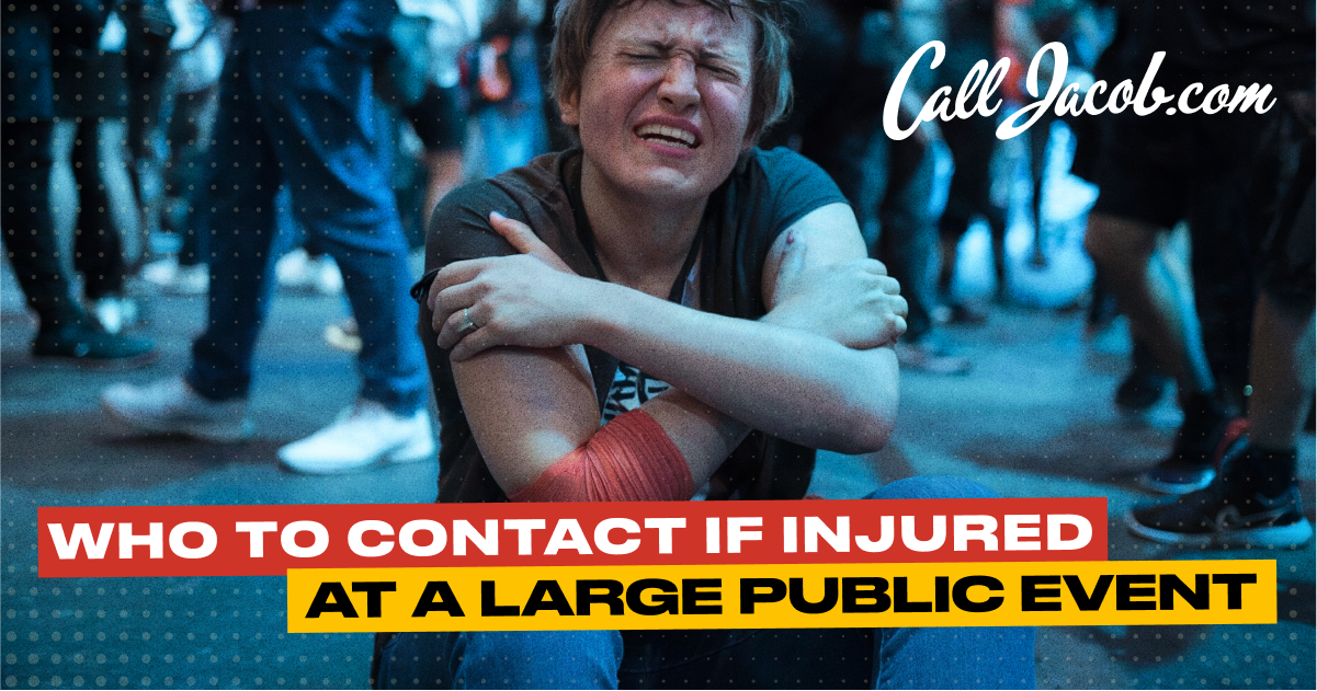 Who to Contact If Injured at a Large Public Event