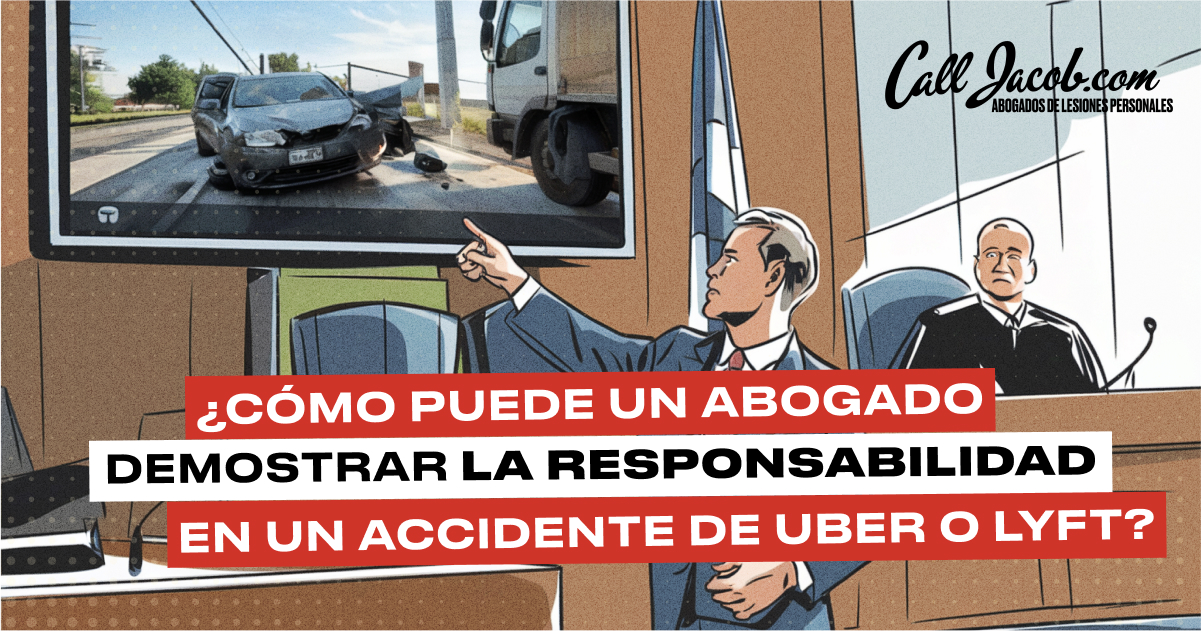 ¿Cómo puede un abogado demostrar la responsabilidad en un accidente de Uber o Lyft